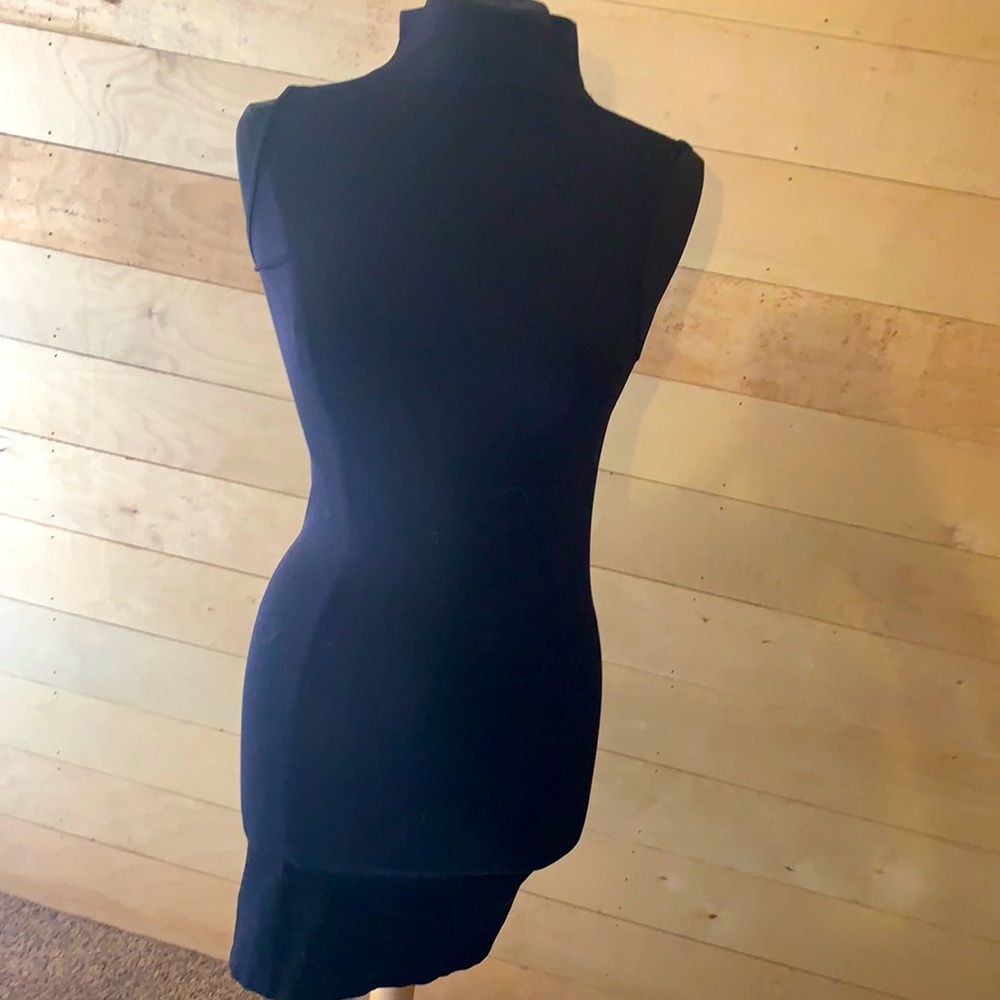 Sugarlips Fitted Black Turtleneck Dress Medium